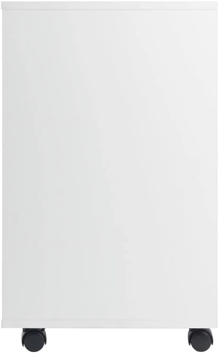White 5 Drawer Wood File Cabinet F613370