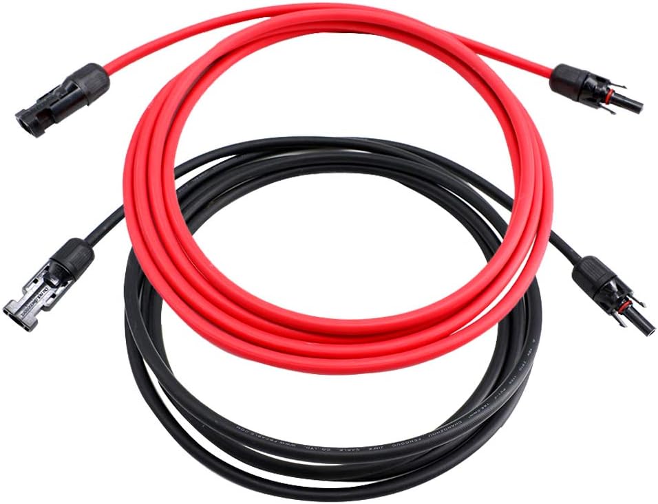 10 AWG 50 Feet Solar Extension Cable with Female and Male Connector F506