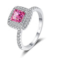 Moissanite Engagement Ring 1ct Princess Cut D Color VVS1 S925 Sterling Silver Diamond Ring P84679