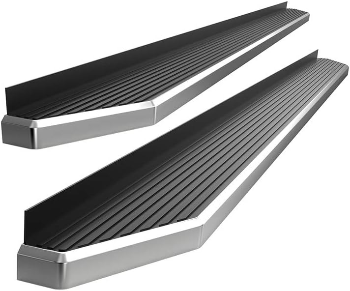 Black Powder Coated 6in Running Boards J22870
