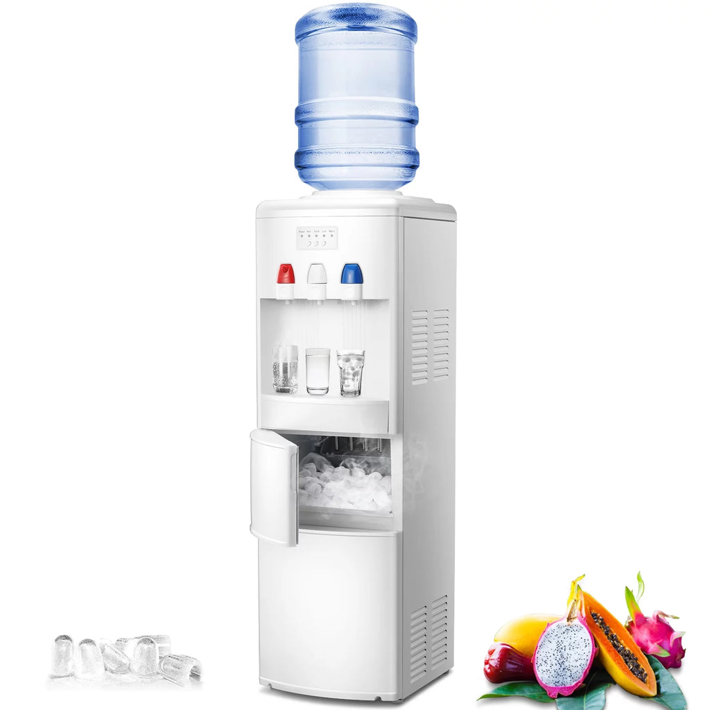 3 in 1 Water Dispenser with Ice Maker, White D765561