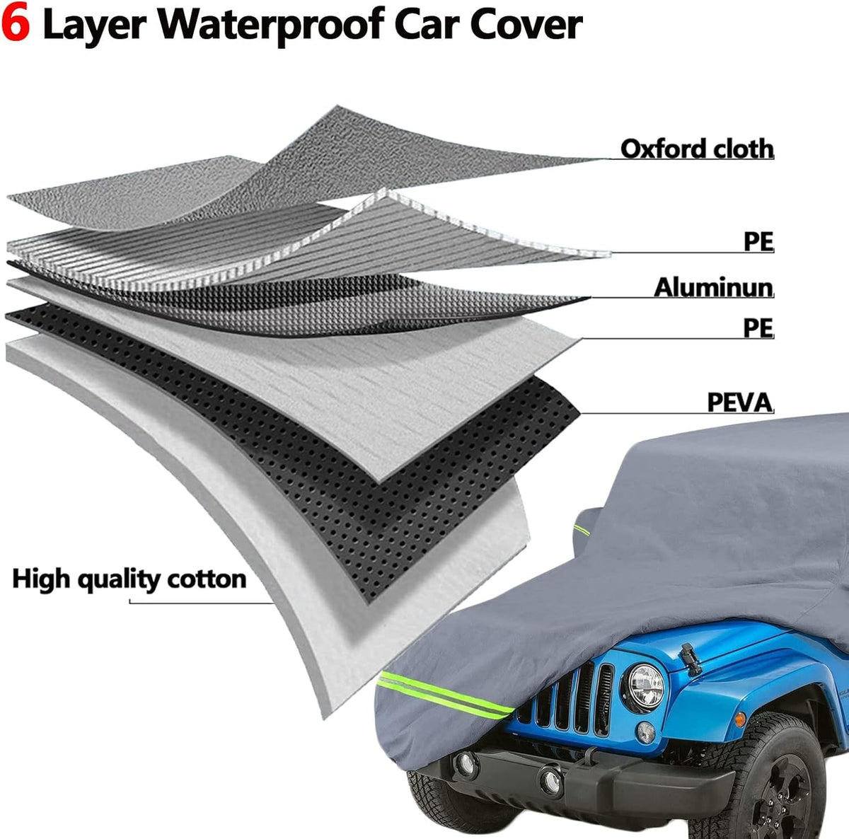 210D Oxford Waterproof Car Cover U837020