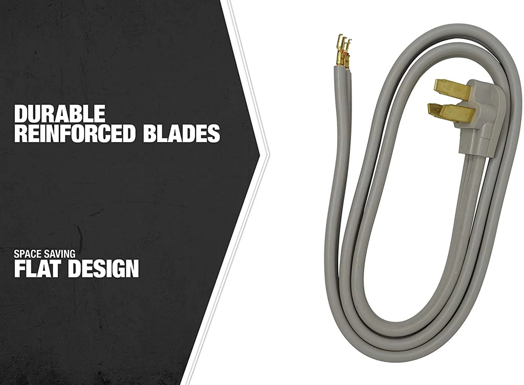 6' 50-Amp 3-Wire Range Power Cord N8166