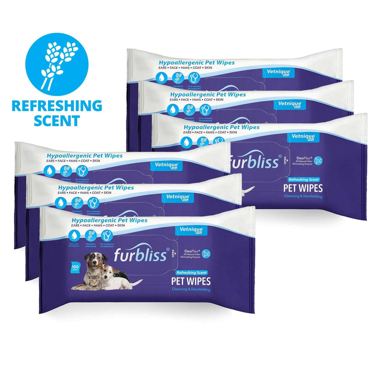 Hygienic Pet Wipes for Dogs & Cats V1243