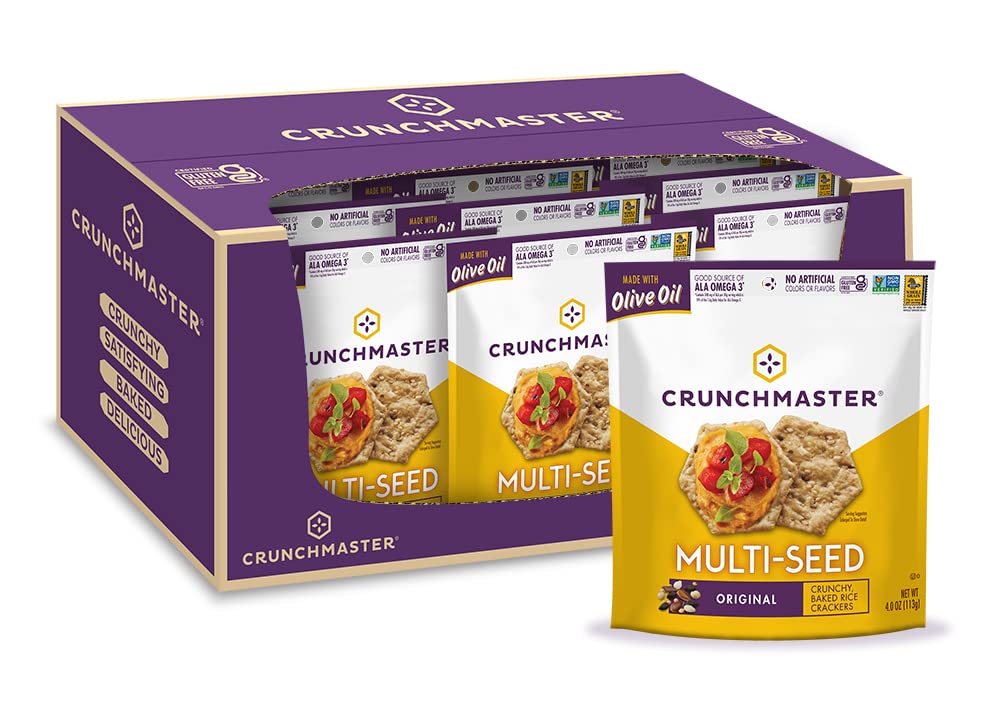 Multi-Seed Gluten-Free Original Crackers, 4 Ounce (Pack of 12) I5864