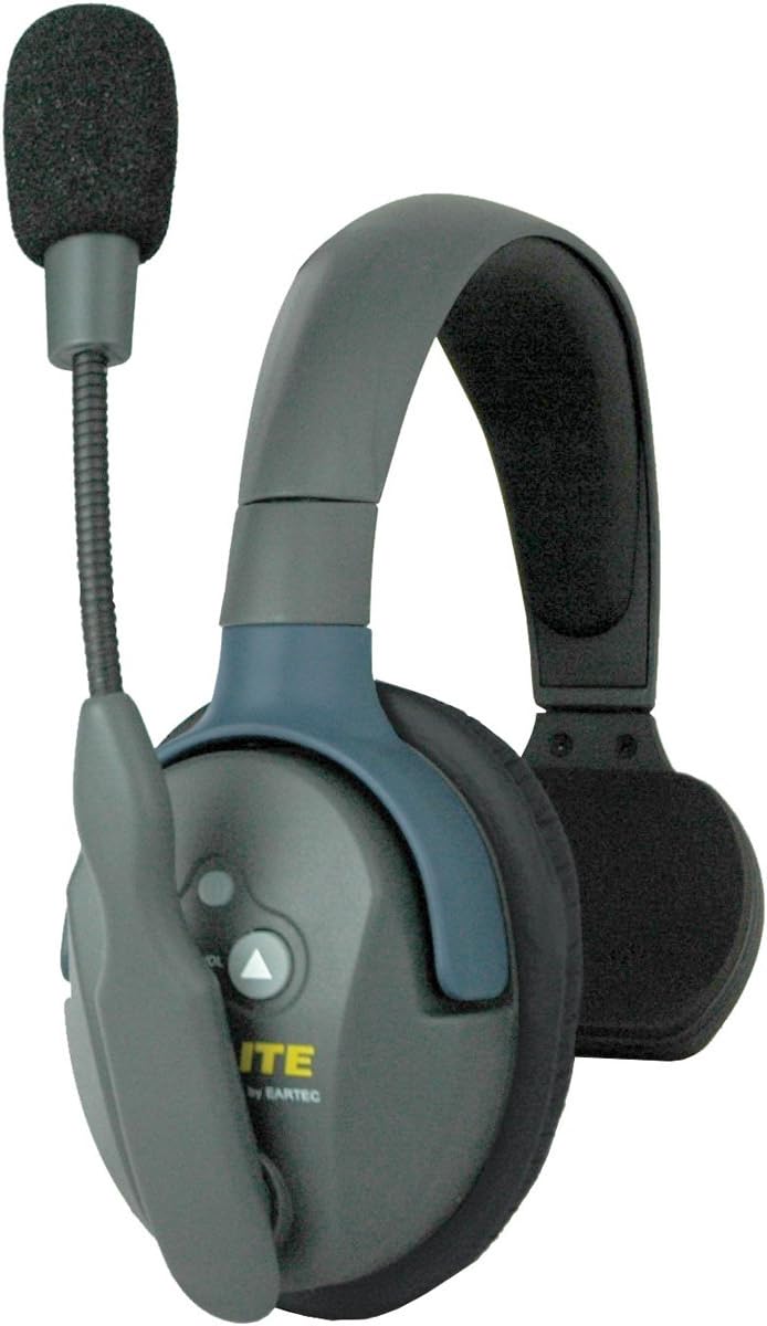 Full Duplex Wireless Intercom 2 Way Communication System with Single-Ear and Dual-Ear Headsets W772462