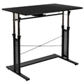 Black Rectangular Sit/Standing Desk J90060