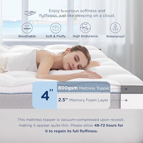 4 Inch Dual Layer Queen Mattress Topper P298