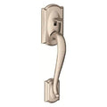 Satin Nickel Handleset and Accent Lever F291704