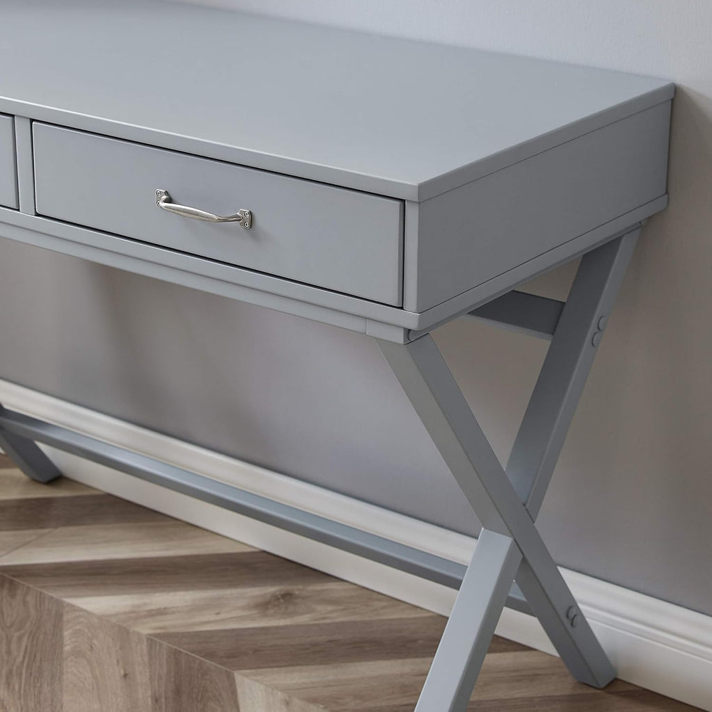 Grey Campaign Style Desk R9974