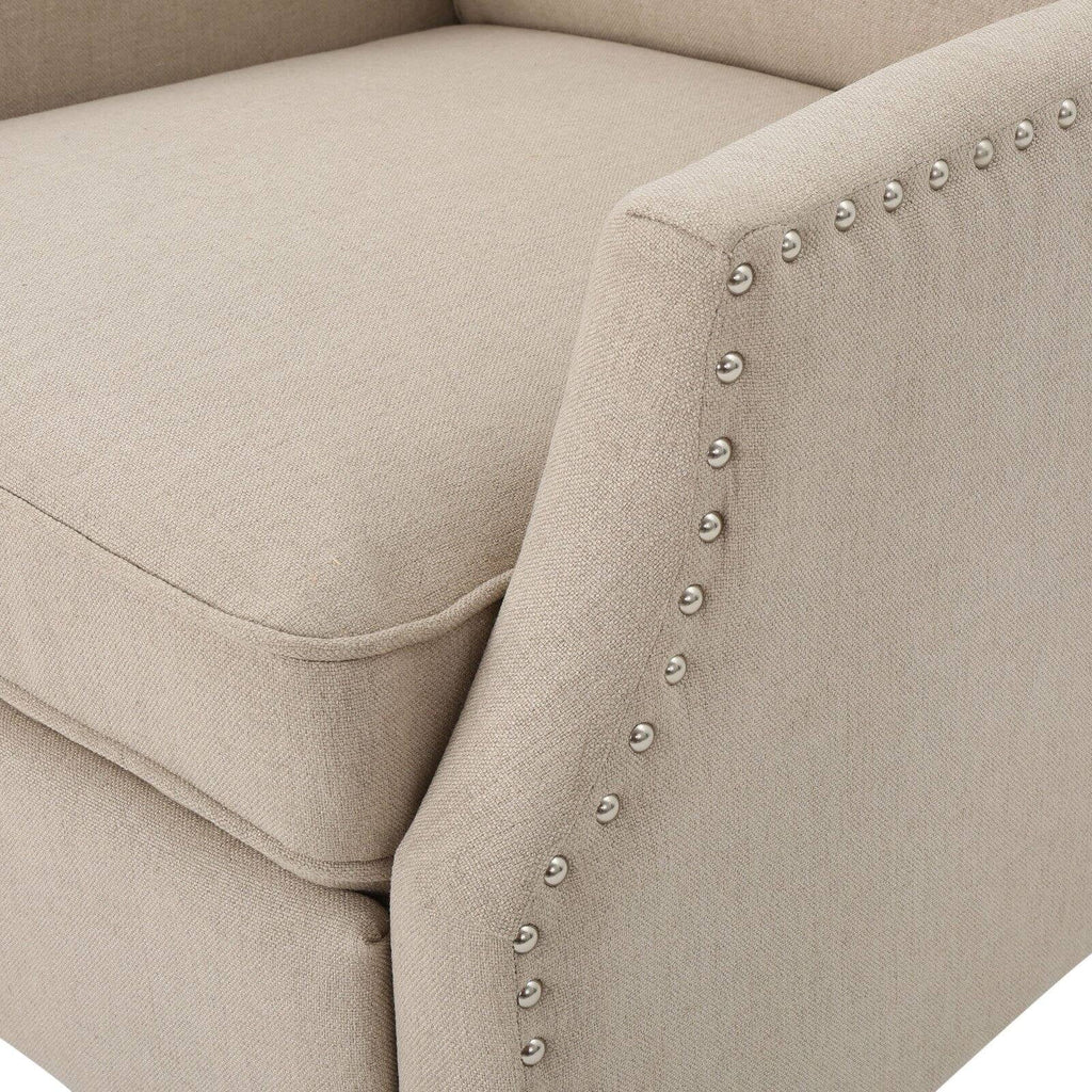 Traditional Wingback Fabric Recliner Chair Z360672