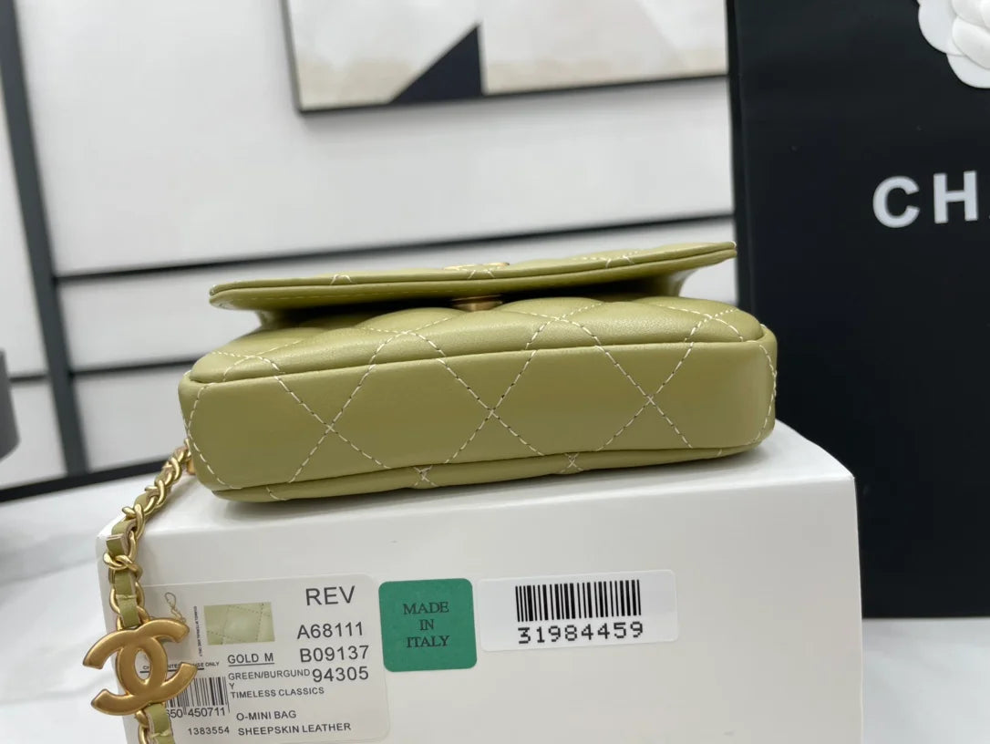 Distressed Green Women's Bags X329