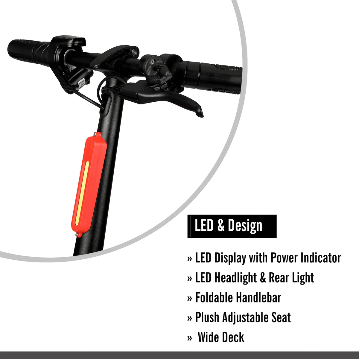 36V 250W Seated Electric Scooter with Basket M81814