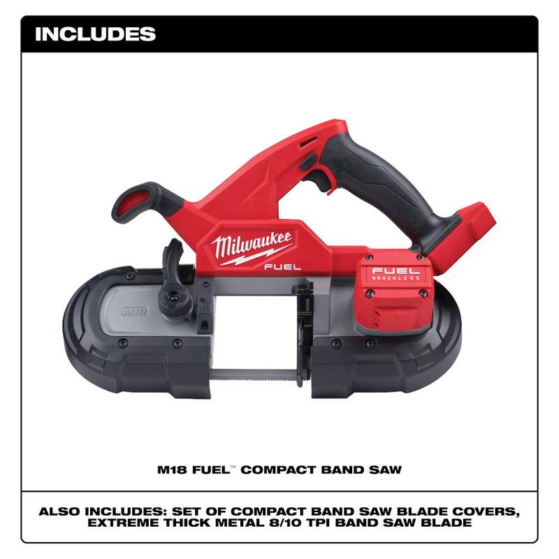 18-Volt Lithium-Ion Brushless Cordless Compact Bandsaw with Starter Kit U557394