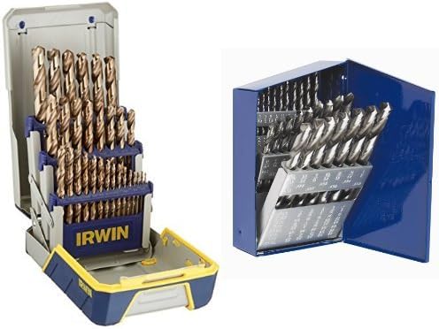 Left Hand Cobalt Drill Bit Set, 5/64-Inch to 19/64-Inch, 5-Piece, Pack of 2 P647012