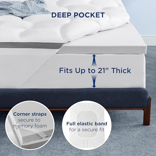 4 Inch Dual Layer Queen Mattress Topper P298