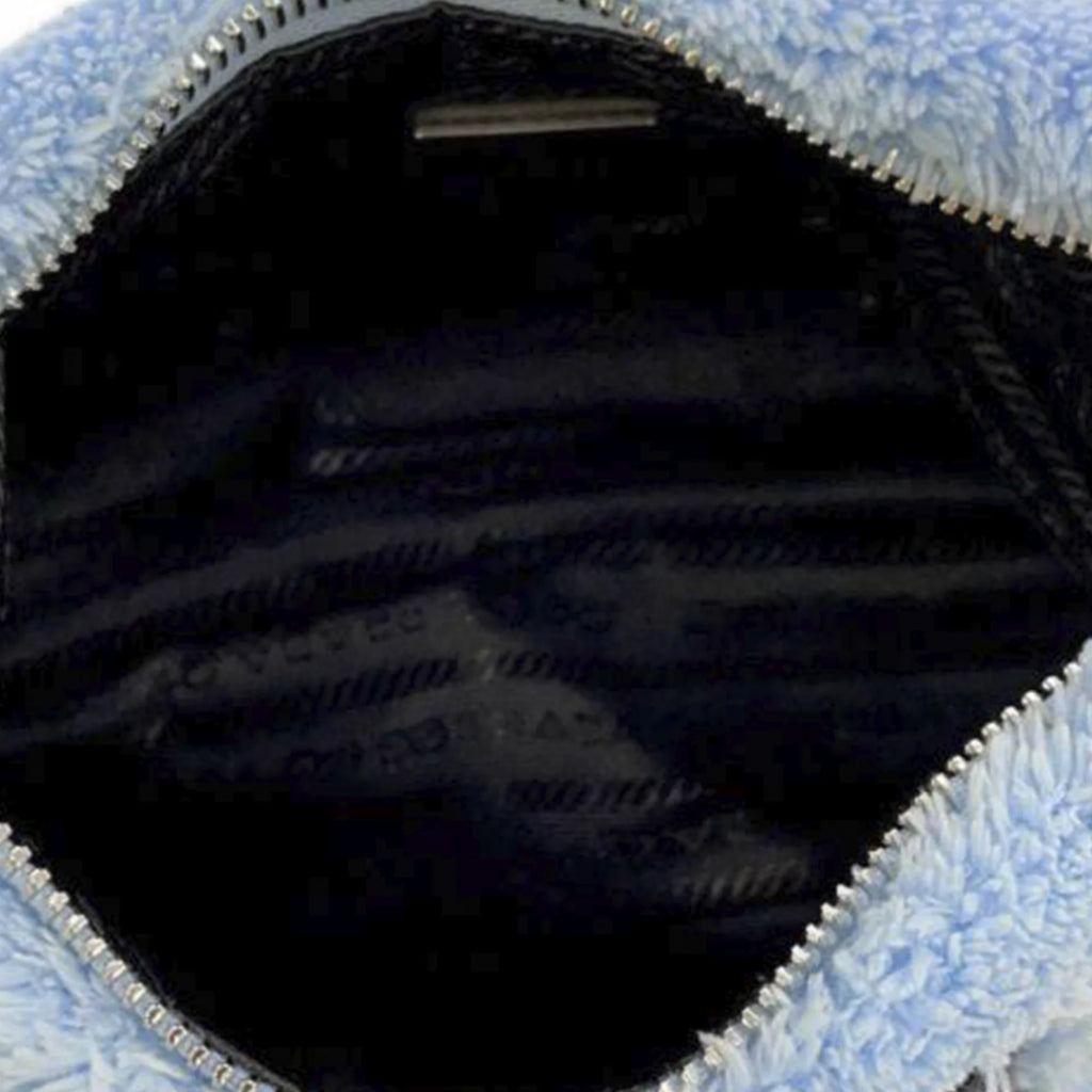 Pre-Owned Blue Cotton Baguette T54280