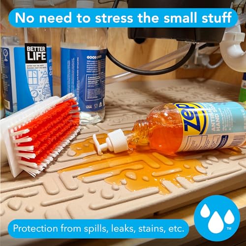 Gray 40" x 22 1/4 Waterproof Under Sink Mat R88456