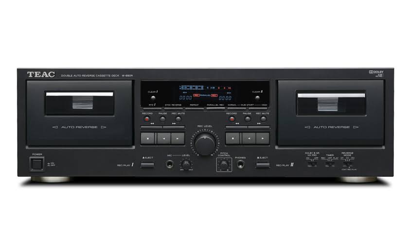 Black Dual Cassette Deck Z710