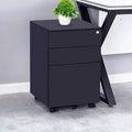 Black 3 Drawer Filing Storage Cabinet Y58225