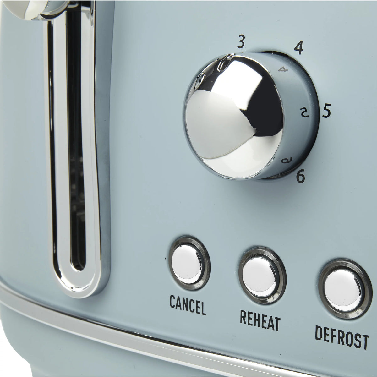 Pool Blue 4 Slice Wide Slot Toaster T5626