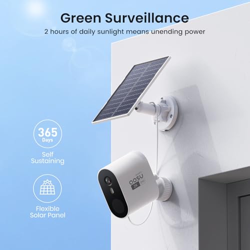 Solar Security Cameras Wireless Outdoor 2K QHD 4-Cam Kit L820715