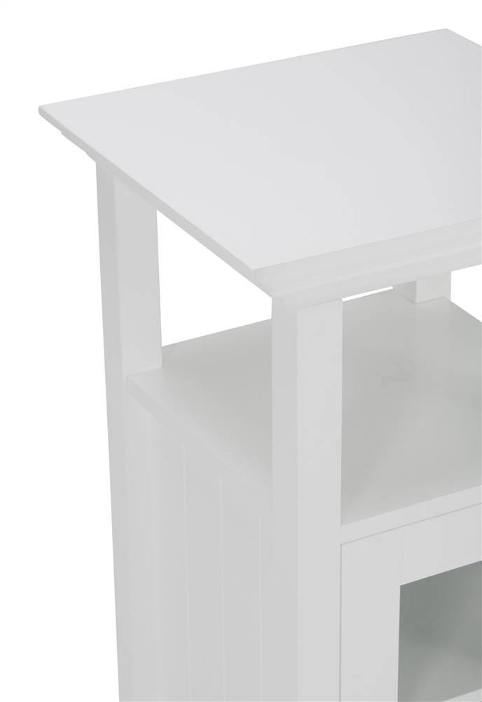 Pure White Floor Storage Bath Cabinet L749217