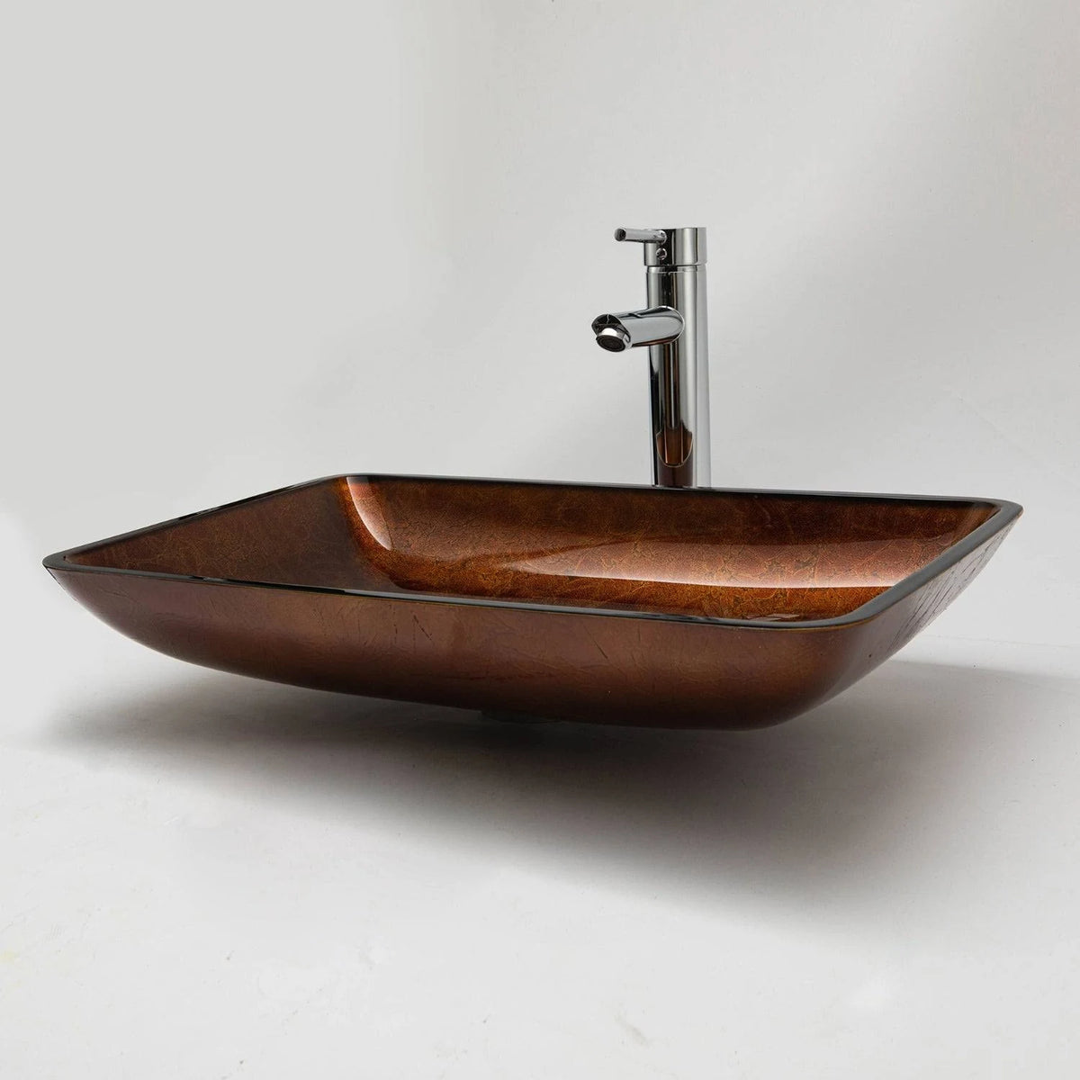 Tan Rectangular Vessel Bathroom Sink J752068