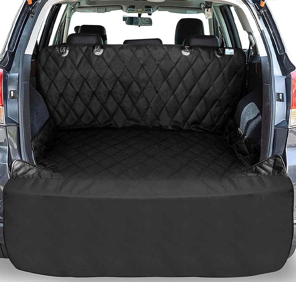 SUV Cargo Liner for Dogs Heavy Duty Waterproof Nonslip Car Trunk Mat Seat Cargo Cover Side and Bumper Protector Pet Cargo Liner Large Standard Universal fit Pack of 2 T681755