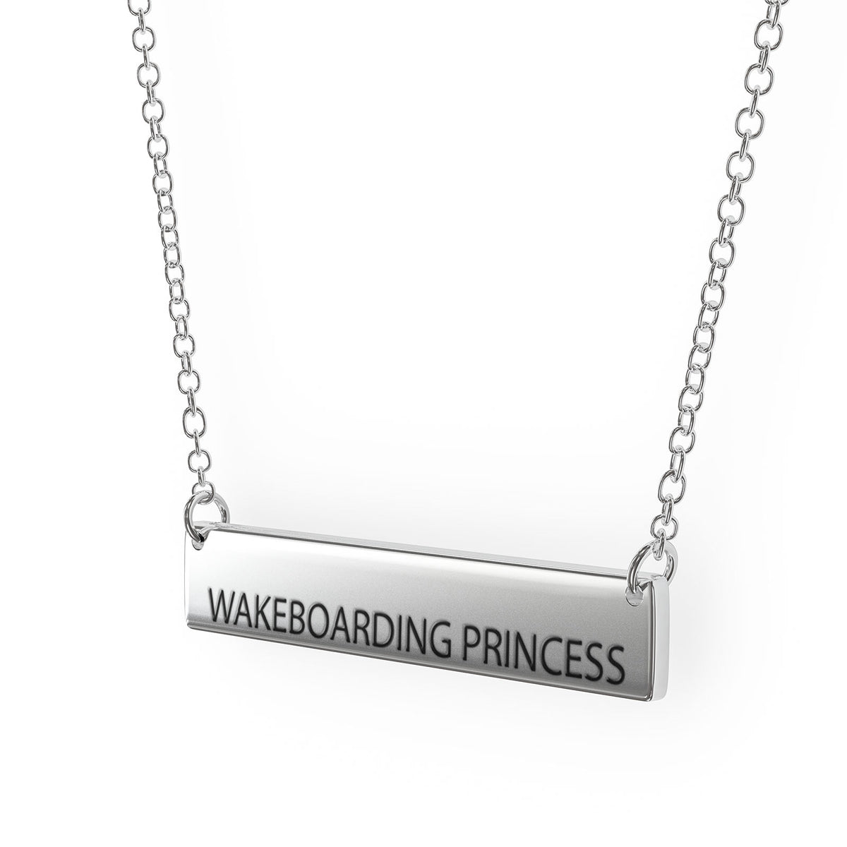 Sterling Silver Bar Pendant Necklace G5015