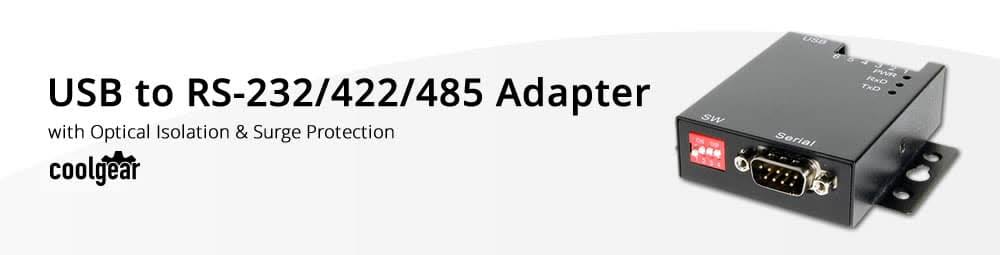 USB-to-Optical Isolated RS-422/485 Industrial Adapter X20095