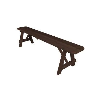 Walnut Stain Wood Bench P8708