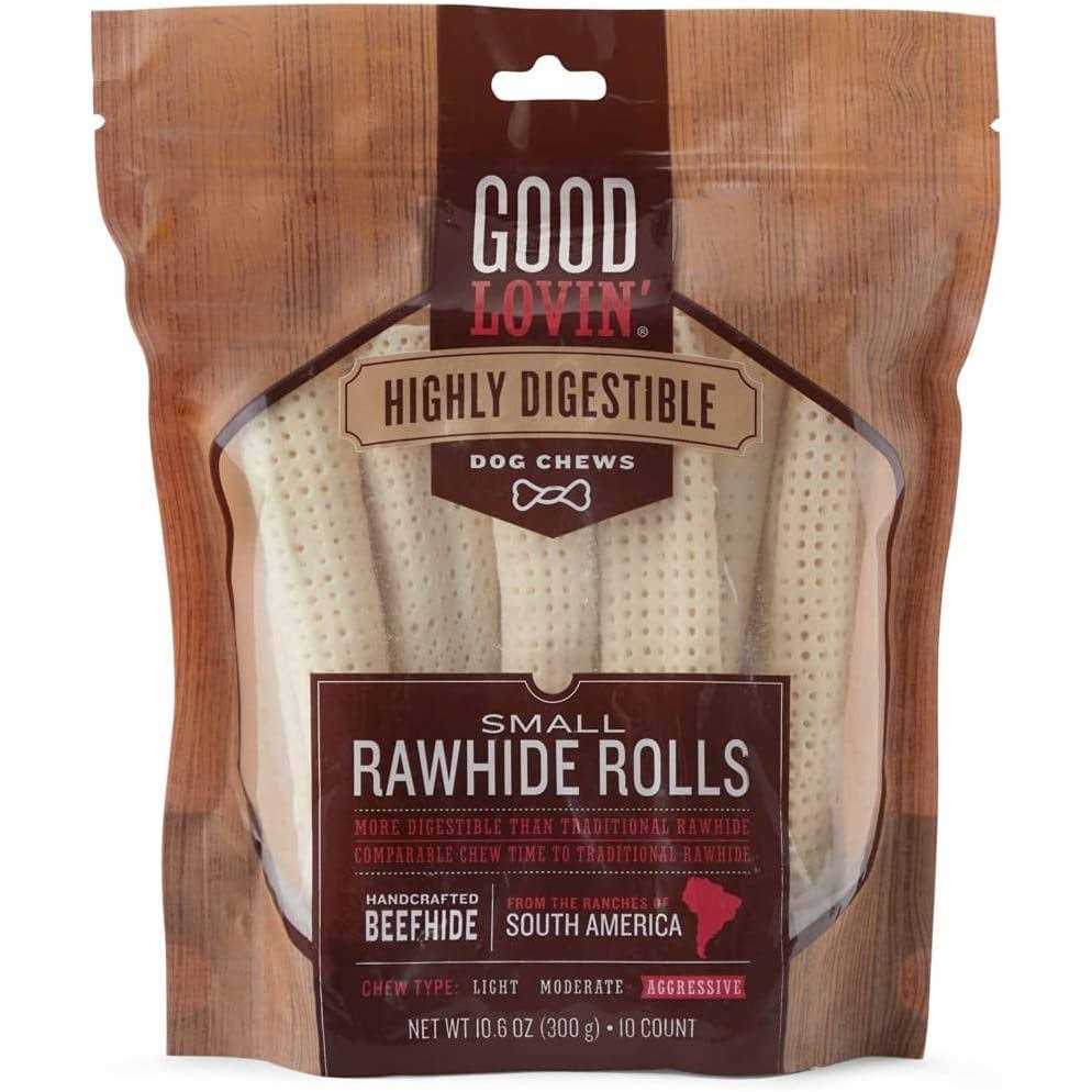 Highly Digestible Rawhide Rolls for Dogs J48710