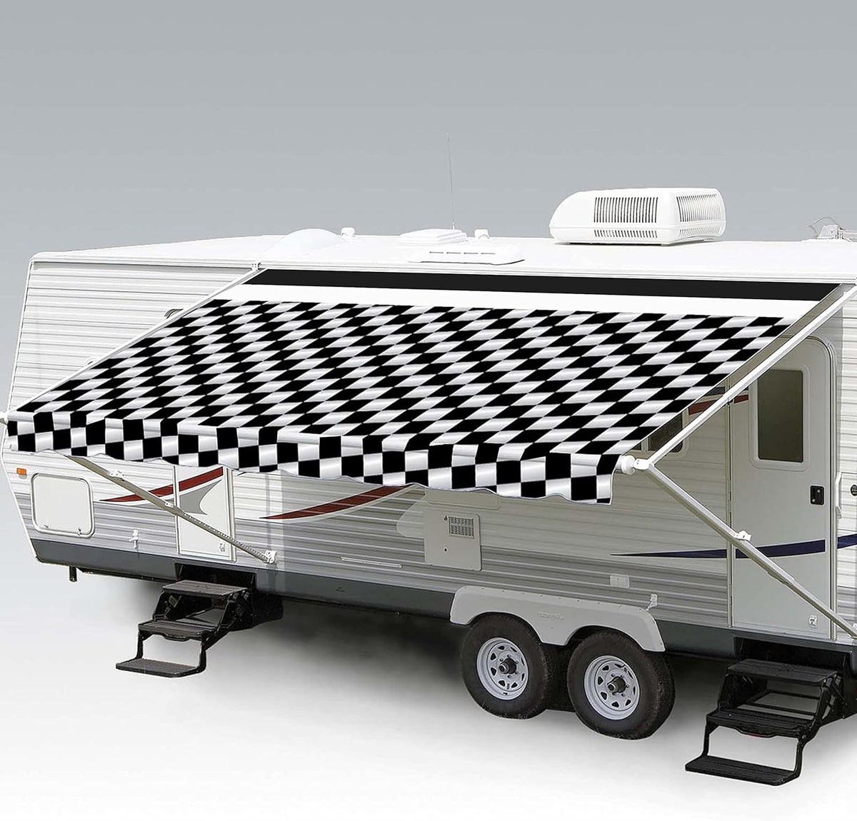 Heavy Duty Weatherproof Vinyl RV Awning Fabric Replacement S776998