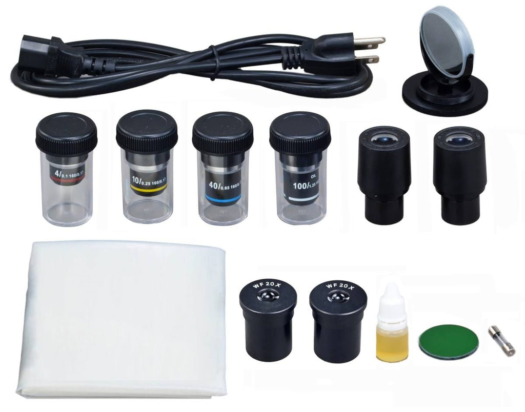 40X-2000X Trinocular Compound LED Microscope with 5MP Digital Camera E611195