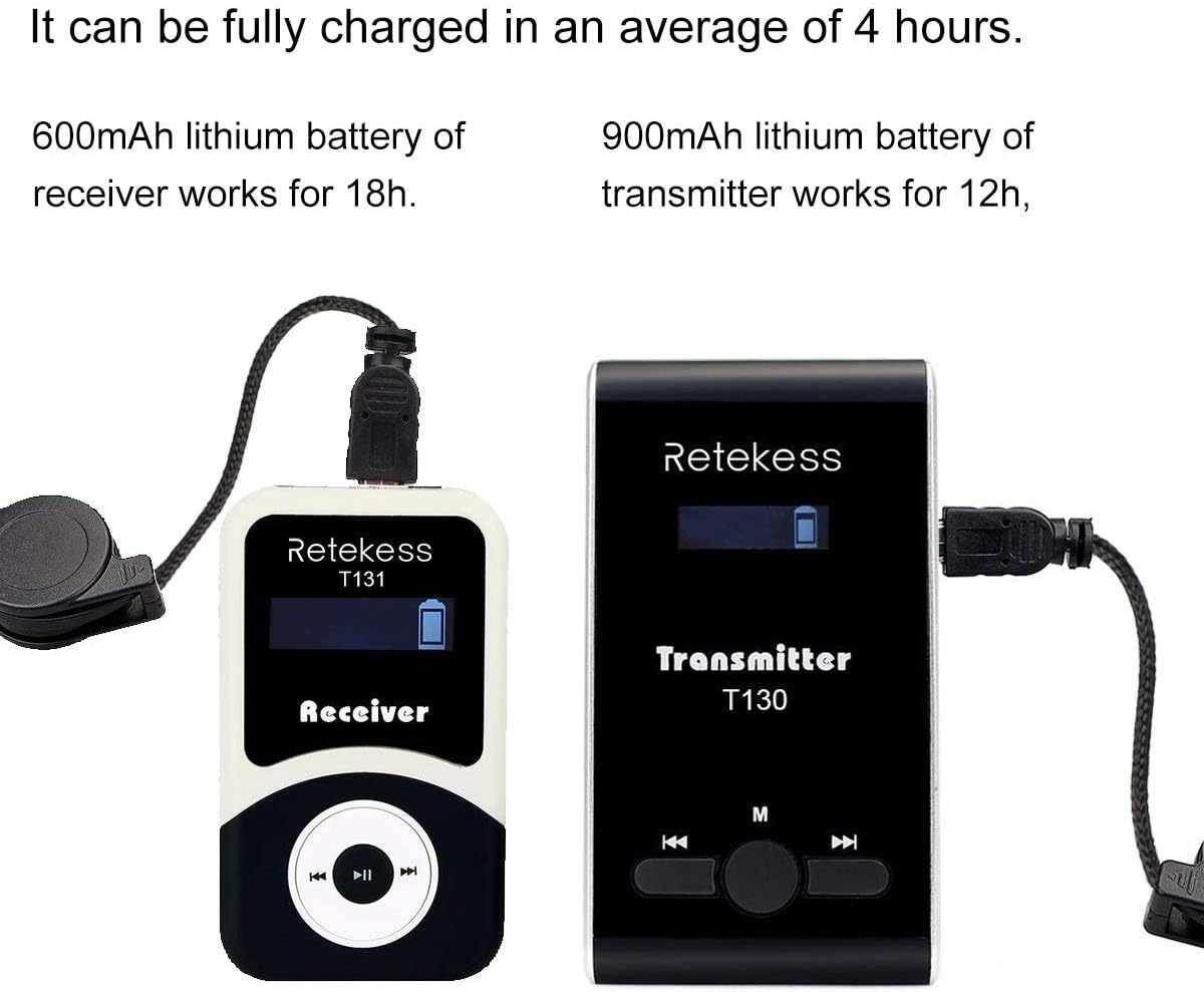 Transmitter 10 Receivers 1 Charger Base Wireless System J14820