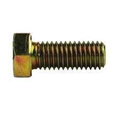 5/8-11 x 3 1/4 Hex Cap Screw Grade 5 Zinc Yellow Plated Steel, 25 pcs F244