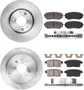 Premium OE 5 Lug Rotors + Ceramic Brake Pads + Hardware M3809