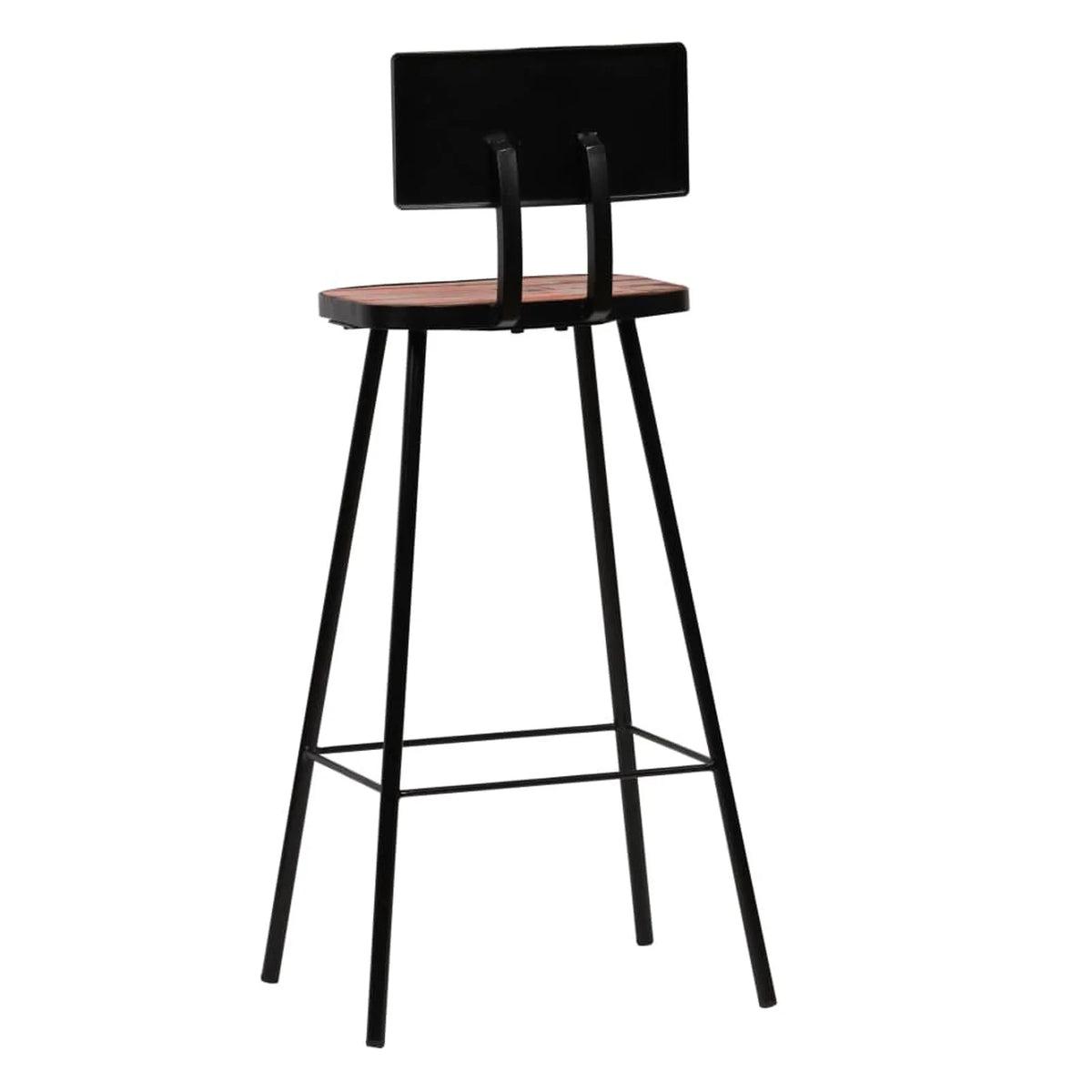 Solid Reclaimed Wood Bar Stools 2 pcs P2695