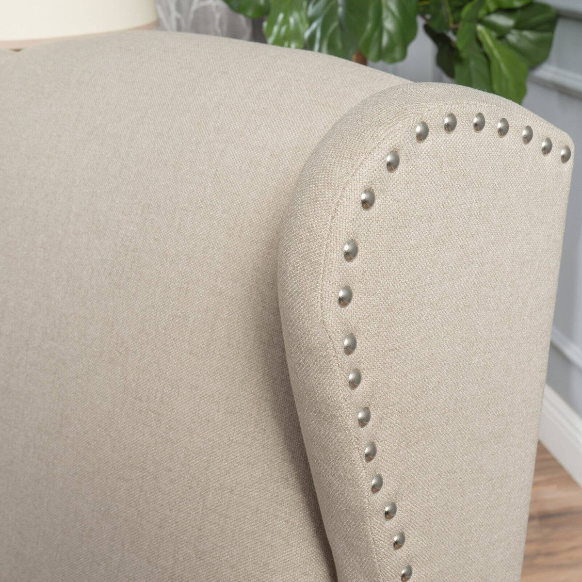 Traditional Wingback Fabric Recliner Chair Z360672