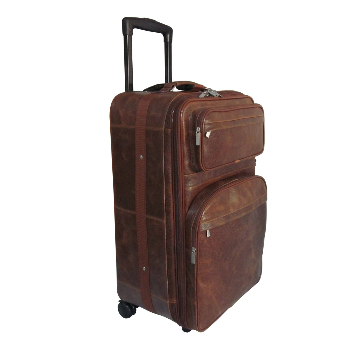 Leather 25 Expandable Suitcase with Wheels C85016
