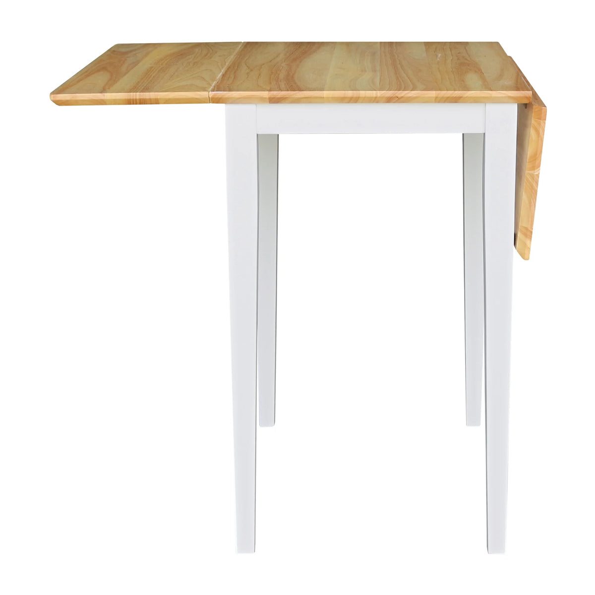 Small Dropleaf Table in White and Natural U14336