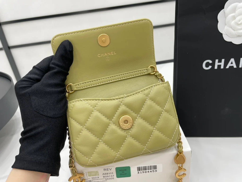 Distressed Green Women's Bags X329