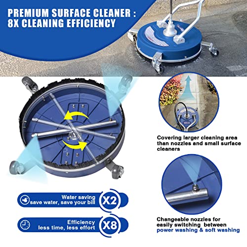 20'' 4500PSI Pressure Washer Surface Cleaner with Wheels G6175
