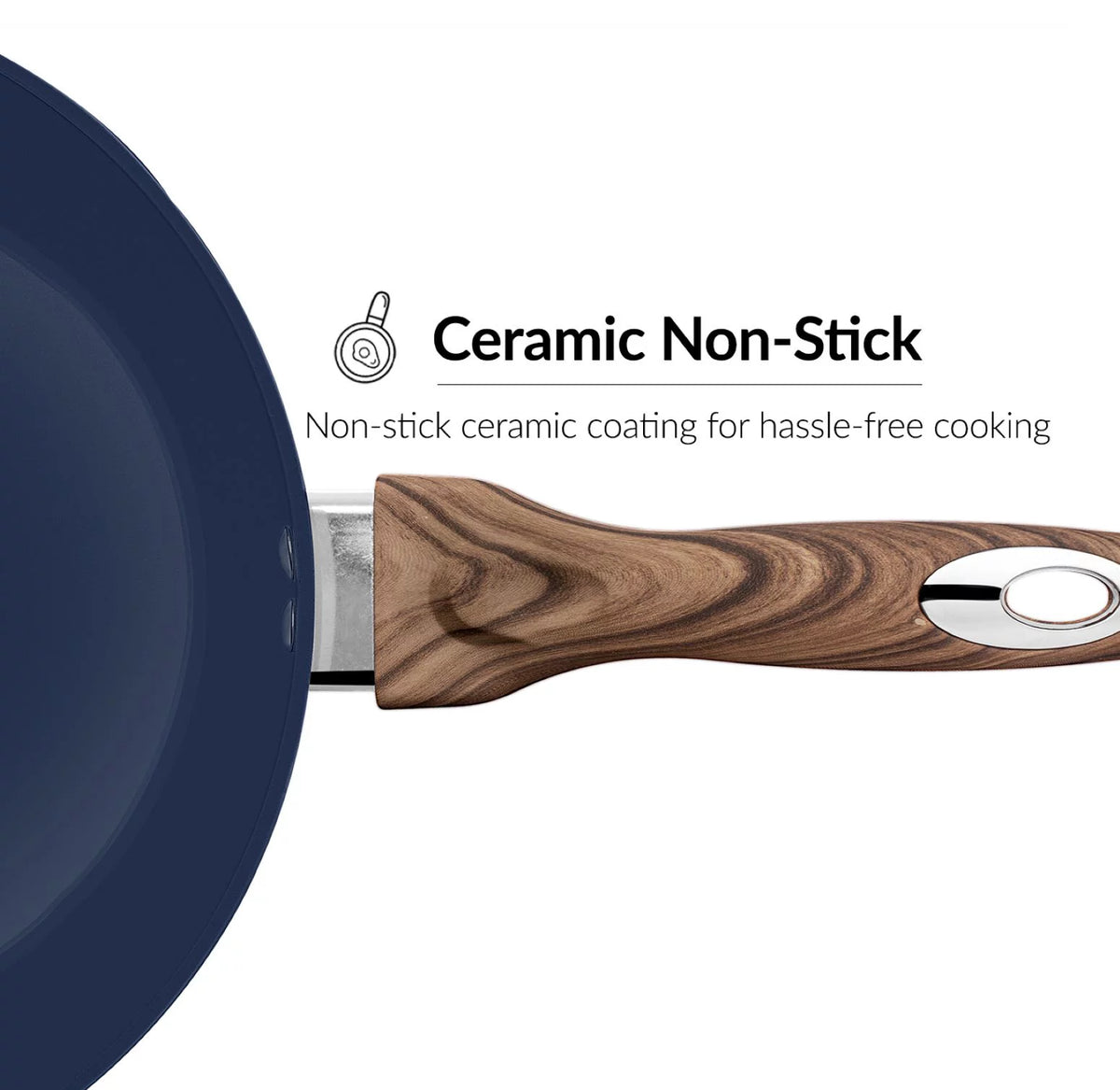 11 inch Non Stick Deep Fry Pan with Lid Y25985