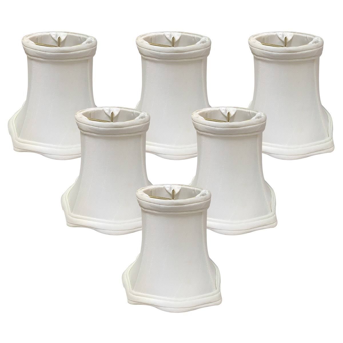 5 Shantung Bell Candelabra Shade Set of 6 P385353