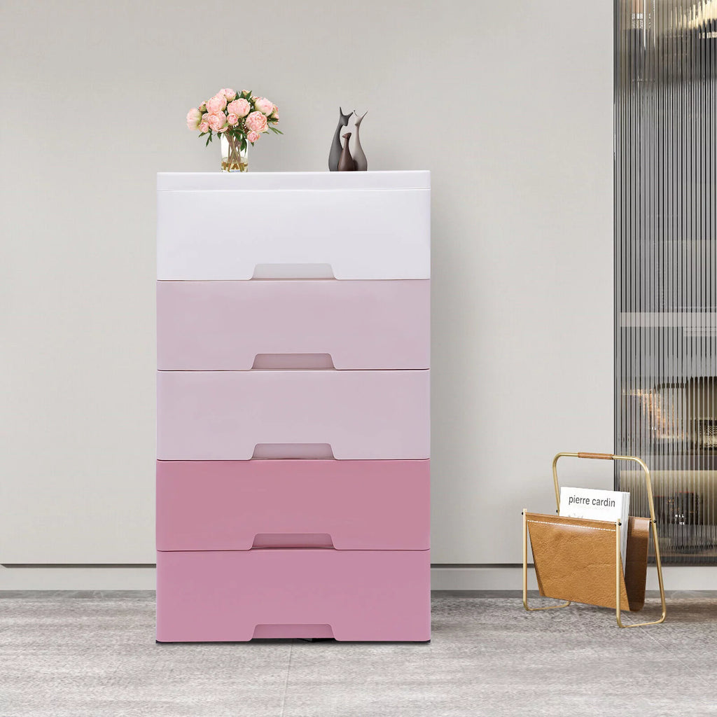 Plastic 5 Drawer Storage Cabinet U440