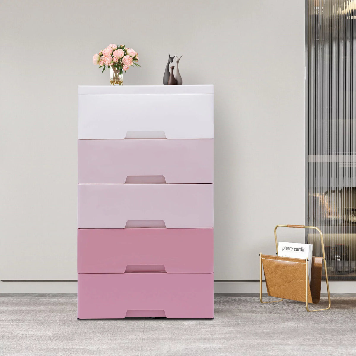 Plastic 5 Drawer Storage Cabinet U440