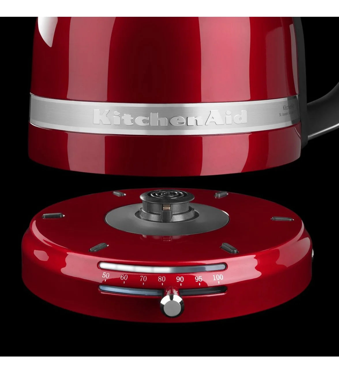 Candy Apple Red Electric Water Boiler Tea Kettle F9171