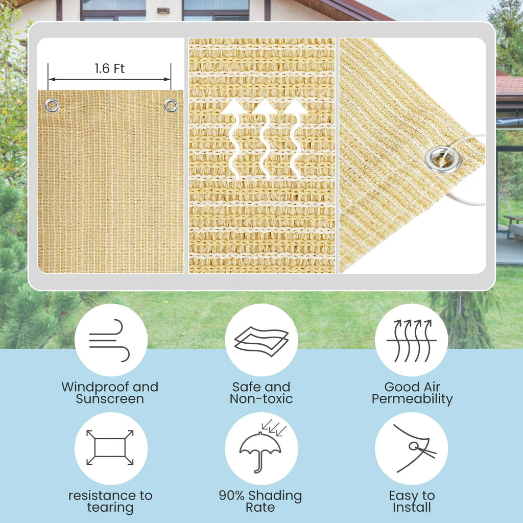 10 x 10 FT Beige Shade Cloth N680